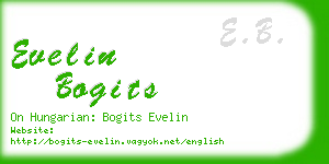 evelin bogits business card